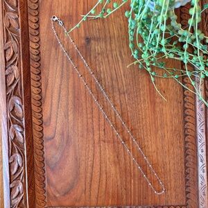 James Avery Sterling Silver .925 Forged Beaded Satellite Chain Necklace 18”